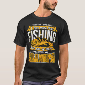 Farfar fiske Utomhus Fiskare Stolthet Fars Dag T Shirt