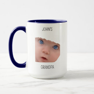 Farfar Födelsedag, Baby Ansikte Pappa Present, Anp Mugg