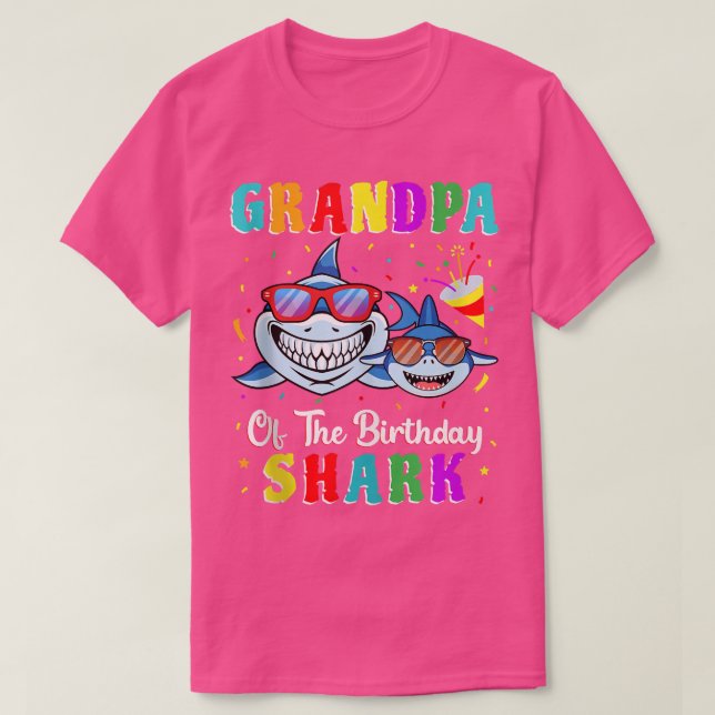 Farfar från Hajs födelsedag T Shirt (Design framsida)