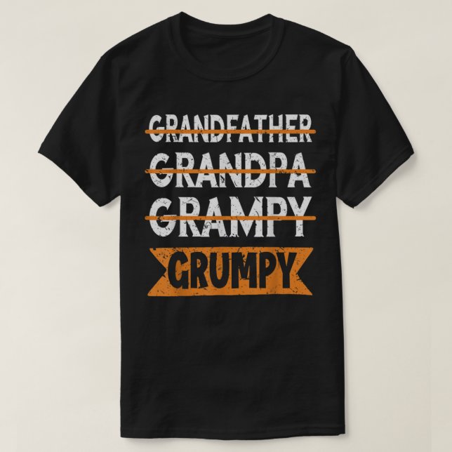 Farfar Grandfar Grandpa Grampy Grumpy Old Man T Shirt (Design framsida)