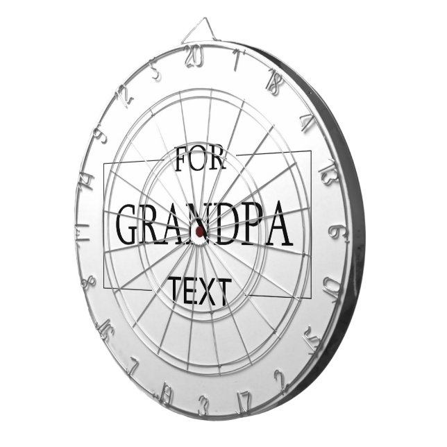 Farfar Grandfather Birthday Personlig Gift Darttavla (Högra Framsidan)