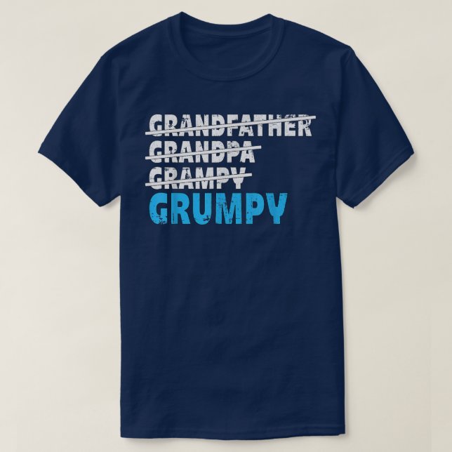 Farfar Grandpa Grampy Grumpy för manar T Shirt (Design framsida)