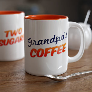 Farfar Grandpa Namn Two Sugars Coffee Mugg