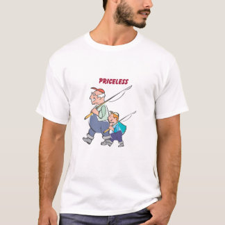 farfar & grandson_fishing t-shirt