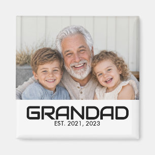 Farfar Grundat Foto Present Magnet