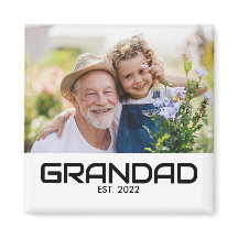 Farfar Grundat Foto Present Magnet