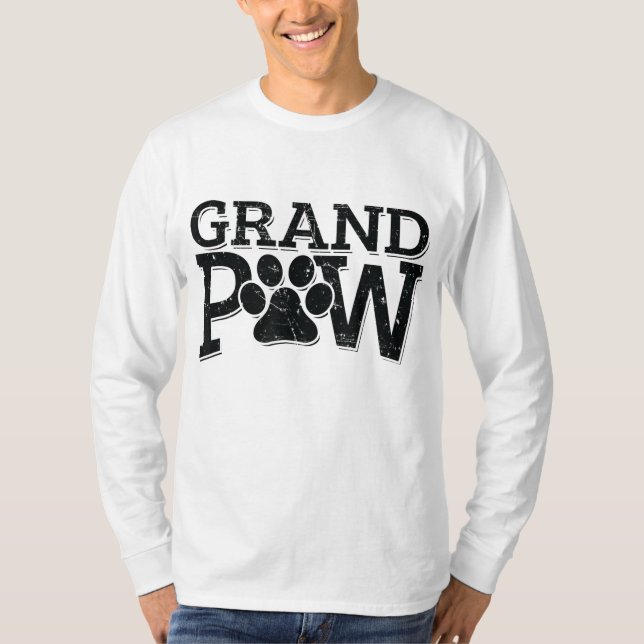 Farfar Hund Grandpa Grand Tass Gissf Manar Pappa F T Shirt (Framsida)