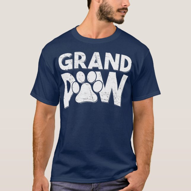 Farfar Hund Grandpa s Grand Tass Gifts Manar T Shirt (Framsida)