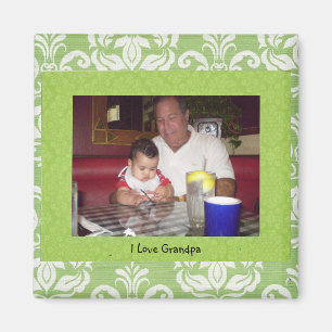 Farfar: "I Kärlek Grandpa" Photo Ram Magnet