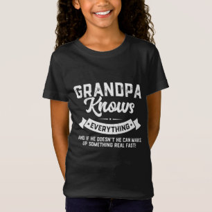 Farfar känner till allt 60:e Gift Funny Far T Shirt