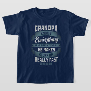 Farfar känner till allt Retro T Shirt