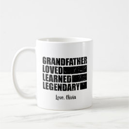 Farfar Kära Lärd Legendarisk Personlig Kaffemugg