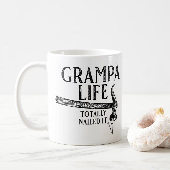 Farfar Life Nailed It! Kaffemugg (Med munk)