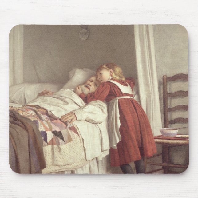 Farfar lite sjuksköterska musmatta (Framsidan)