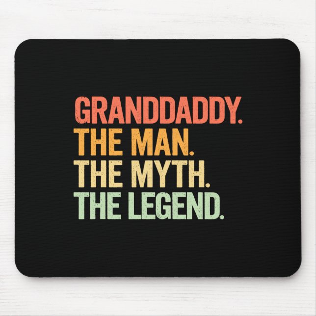 Farfar Man Mytt Legend Retro Design Musmatta (Framsidan)