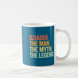 Farfar Man Mytt Legend Retro Grafisk Konst Kaffemugg