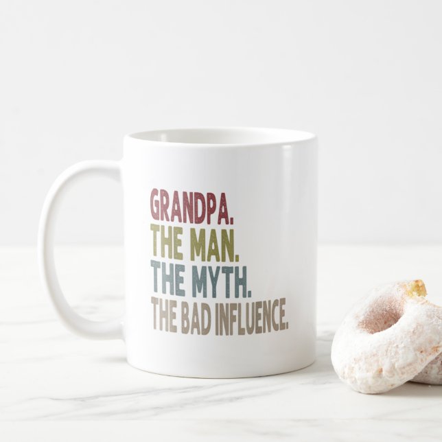 Farfar mannen myten i legenden kaffemugg (Med munk)