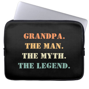 Farfar, mannen, myten, Legend Fars dag Laptop Fodral