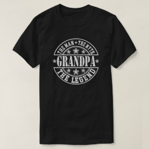 Farfar, mannen, myten, Legend Fars dag T Shirt