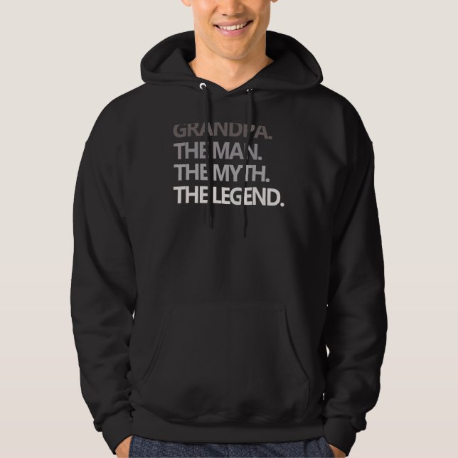 Farfar, mannen, myten om det förklarade Manar Papp Hoodie (Framsida)