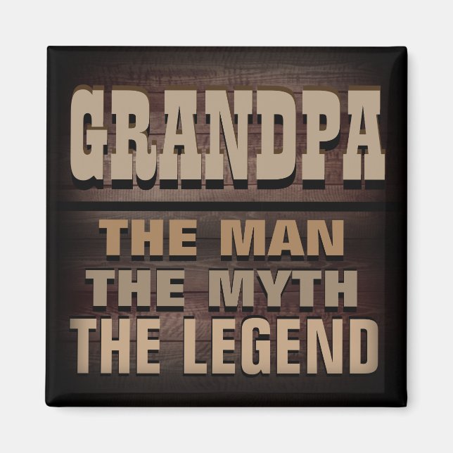 Farfar, mannen, Myth, Legend Magnet (Framsidan)