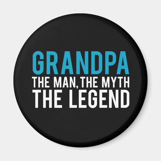 Farfar, mannen, Myth, Legend Magnet (Framsidan)