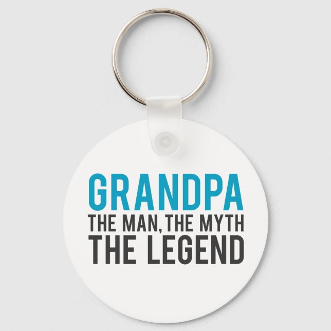 Farfar, mannen, Myth, Legend Nyckelring (Framsida)