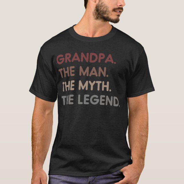 Farfar, mannen, Myth the Legend Tee (Framsida)