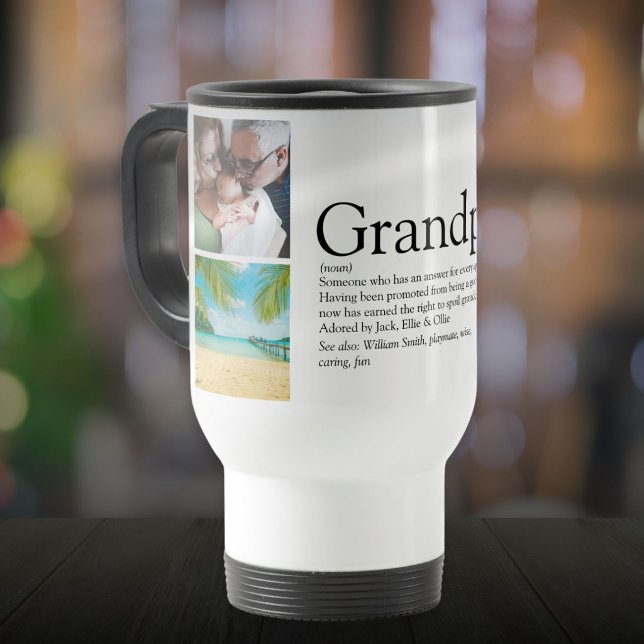 Farfar Mormor Pappa Definition 4 Foto Resemugg (Grandpa Grandad Papa Definition 4 Photo Travel Mug)