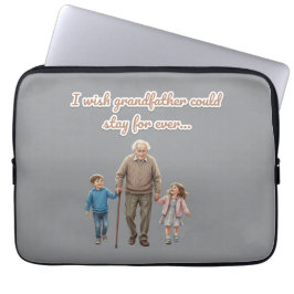 Farfar och barnbarn laptop fodral
