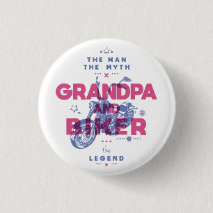 Farfar och biker mannen myten i legenden knapp