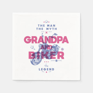 Farfar och biker mannen myten i legenden pappersservett
