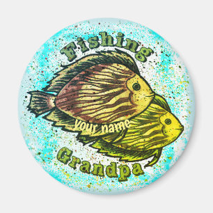 Farfar- och fiskmagnet magnet