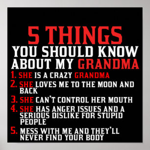 Farfar- och morbarn poster