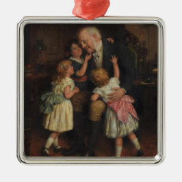 Farfar och morfar (av Joseph Clark) Julgransprydnad Metall