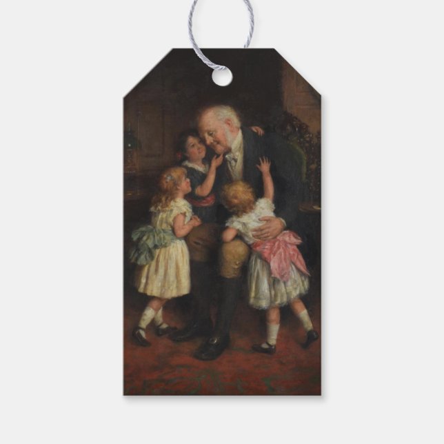 Farfar och morfar (av Joseph Clark) Presentetikett (Framsidan)