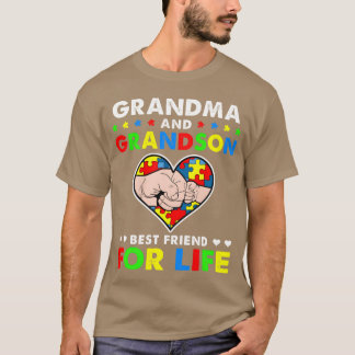 Farfar och mormor Bästa vän för livstids Autism T Shirt