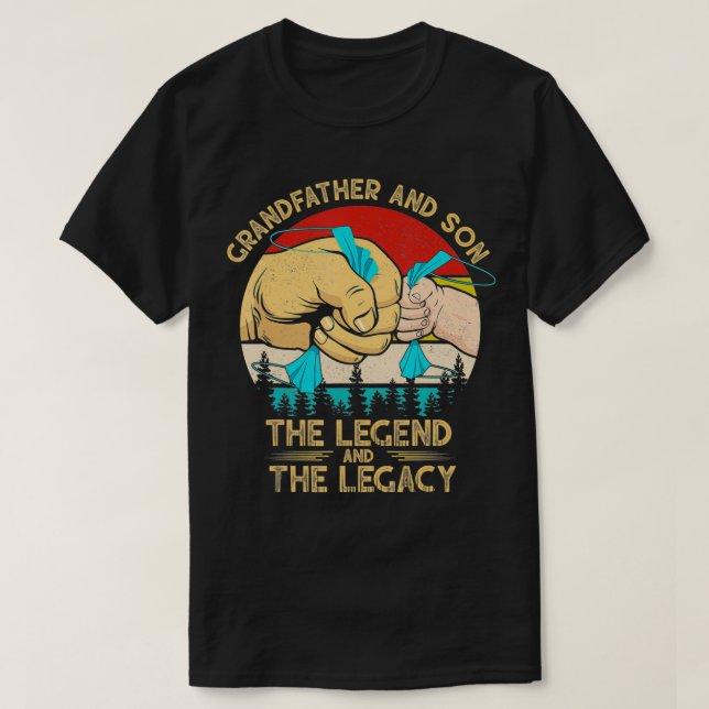 Farfar och morson, Tjocken om äldre T Shirt (Design framsida)