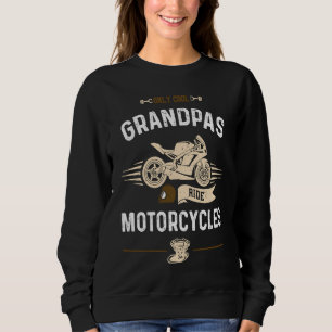 Farfar Only Coola Grandpas Ride Motorcyklar Motor T Shirt