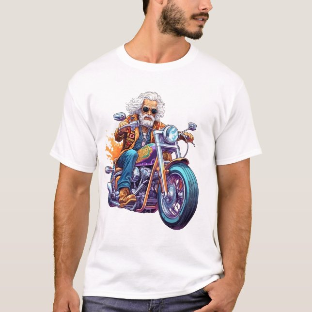Farfar på cykel T-Shirt (Framsida)