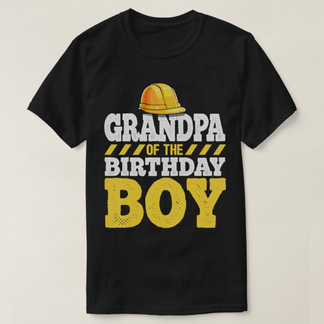 Farfar på födelsedagskorgsdagen t shirt (Design framsida)