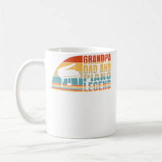 Farfar Pappa Och Piano Legend Pianist Och Piano Sp Kaffemugg