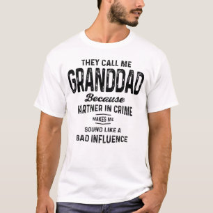 Farfar Partner in Crime - morföräldrar T Shirt