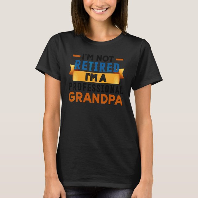 Farfar Pensionerad För Män Fars Dag T Shirt (Framsida)
