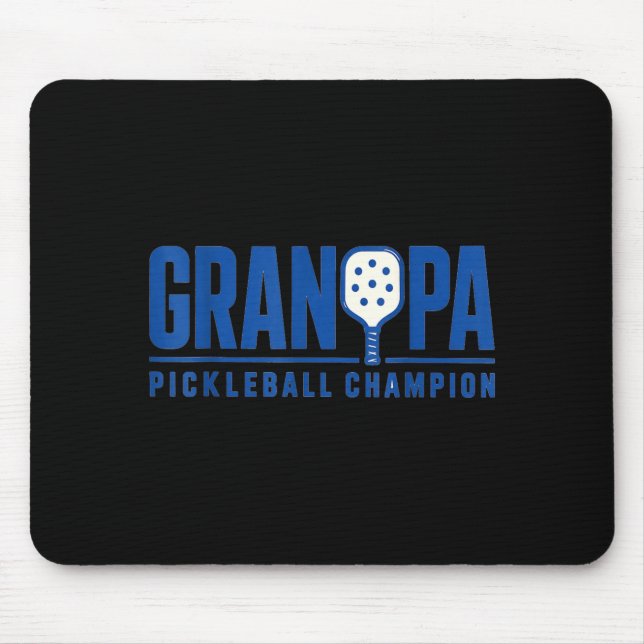 Farfar Pickleball Sport Stil Paddle Spelare Musmatta (Framsidan)