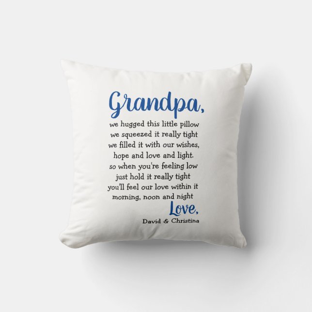 Farfar Pillow-Personligen Grandfather Gift Kudde (Framsida)