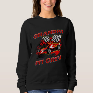 Farfar Pit Crew Tävling Födelsedagsfest Tävla Fa T Shirt