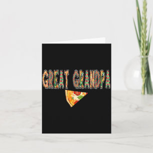 Farfar Pizza Födelsedagsgäng Crew Familj Kort
