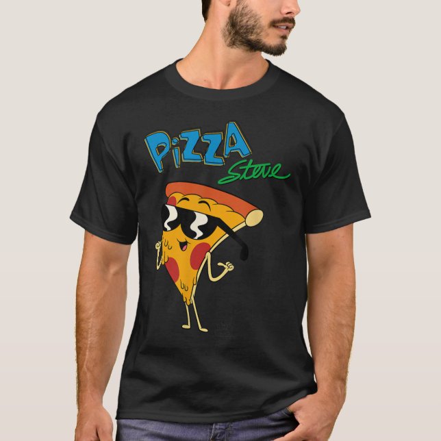 Farfar Pizza Steve T Shirt (Framsida)