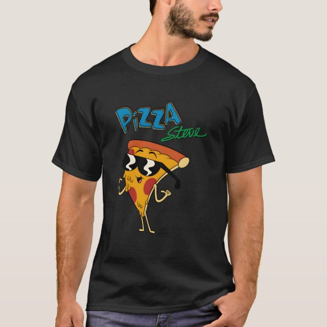 Farfar Pizza Steve T Shirt (Framsida)